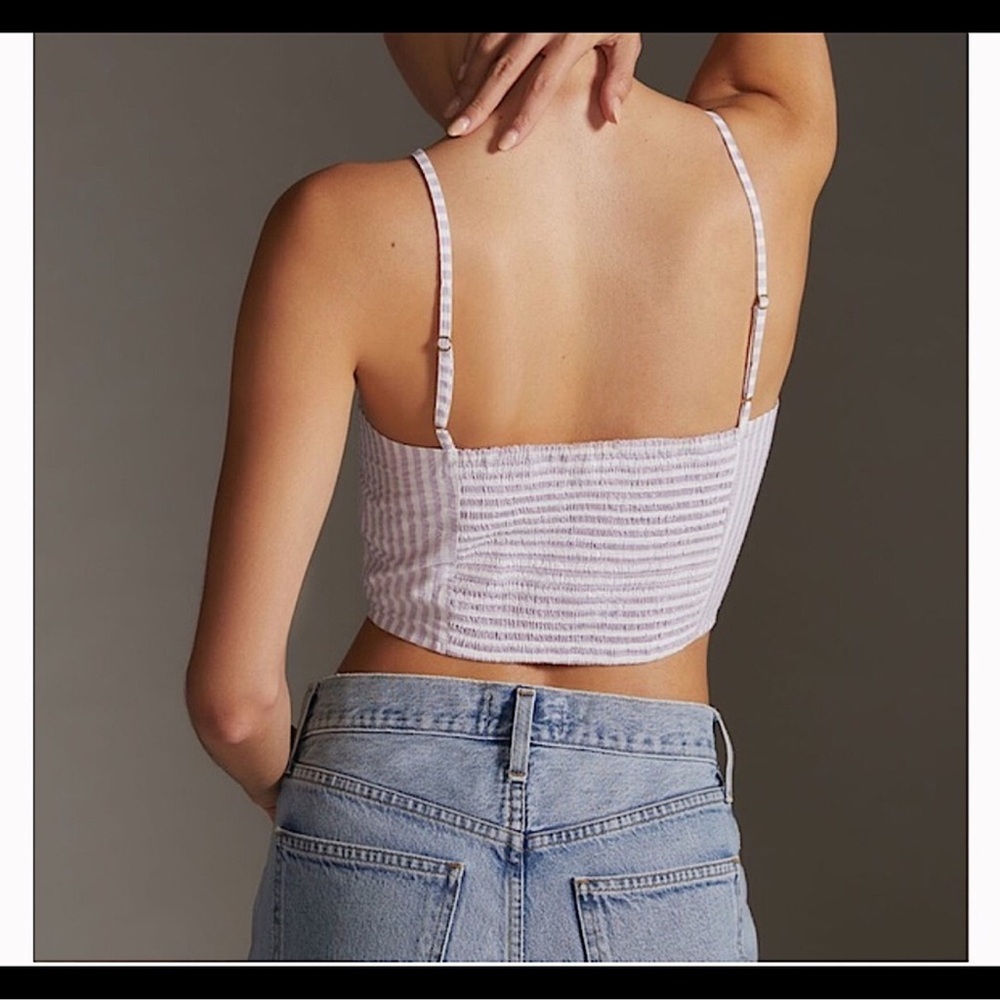 Anthropologie Lavender Striped Camisole - Picture 3 of 6